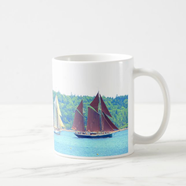 De Café duas escunas que navegam a caneca (Direita)