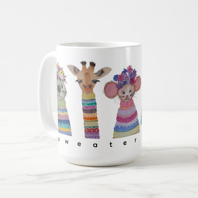 De Café É a Caneca do Sweater Gang! (Frente Esquerda)