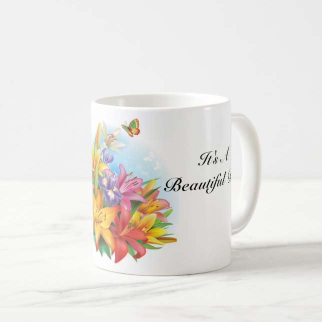 De Café É uma bela caneca do dia (Frente Esquerda)