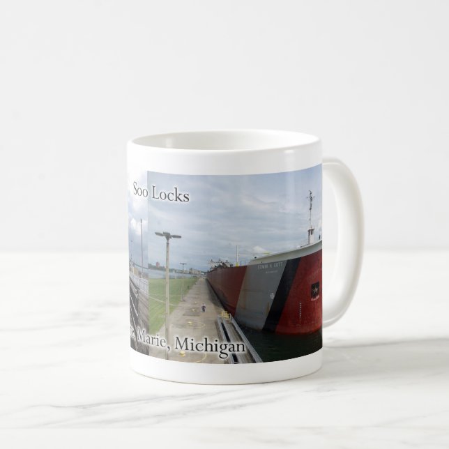 De Café Edwin H. Peguei a caneca Soo Locks (Frente Esquerda)