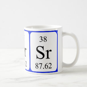 De Café Elemento 38, caneca branca - Estrôncio