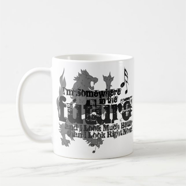De Café Em algum lugar no futuro caneca (com leão) (Esquerda)