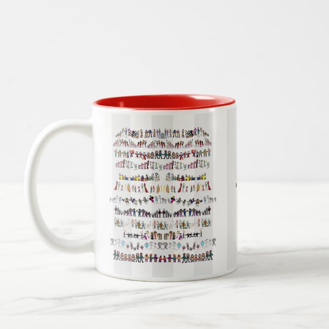 De Café Em Dois Tons 12 pontes - caneca (Esquerda)