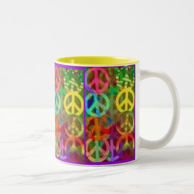 De Café Em Dois Tons 15 oz. Caneca (Direita)