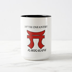 De Café Em Dois Tons 187TH CANECA da INFANTARIA RAKKASANS