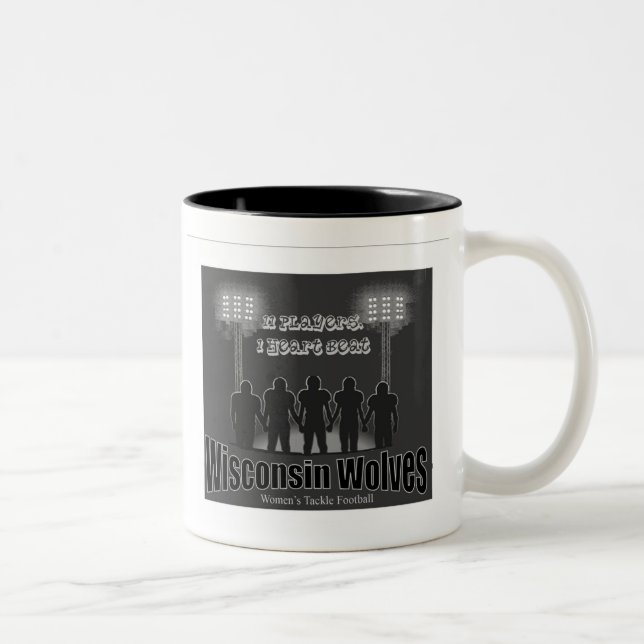 De Café Em Dois Tons 1 caneca do coração (Direita)