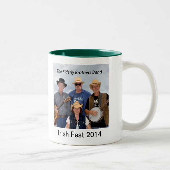 De Café Em Dois Tons 2014 irmãos idosos unem a caneca comemorativa (Direita)