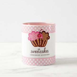 De Café Em Dois Tons 311-Sweet endurece a caneca do cupcake