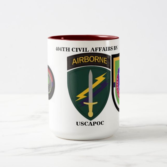 De Café Em Dois Tons 404TH CANECA do BATALHÃO dos ASSUNTOS CIVIS (Centro)
