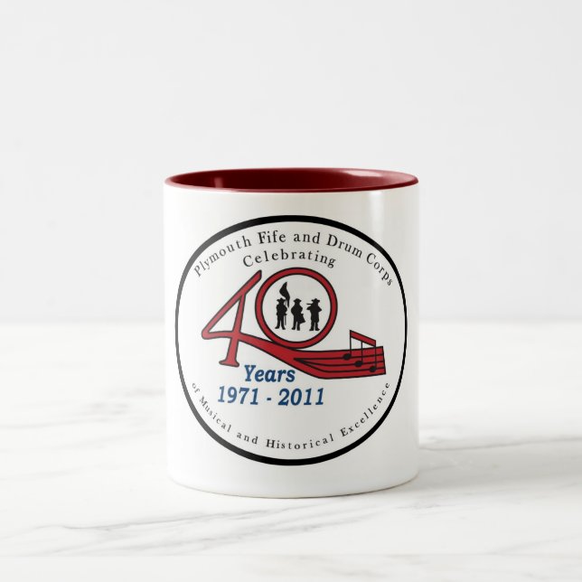 De Café Em Dois Tons 40th Caneca da reunião (Centro)