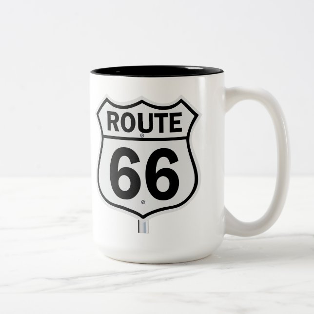 De Café Em Dois Tons 66 caneca (Direita)
