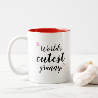 De Café Em Dois Tons a avó do "a mais bonito" mundo da avó a caneca
