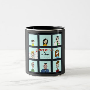 De Café Em Dois Tons A caneca apressado do grupo