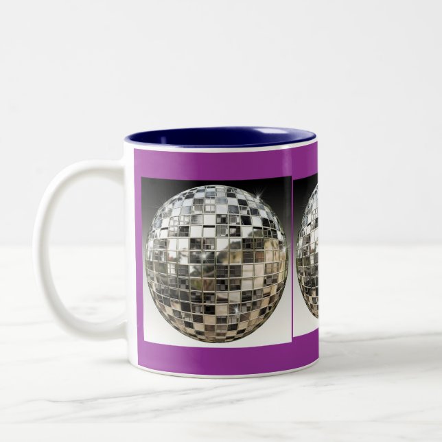 De Café Em Dois Tons A caneca da bola do espelho (Esquerda)