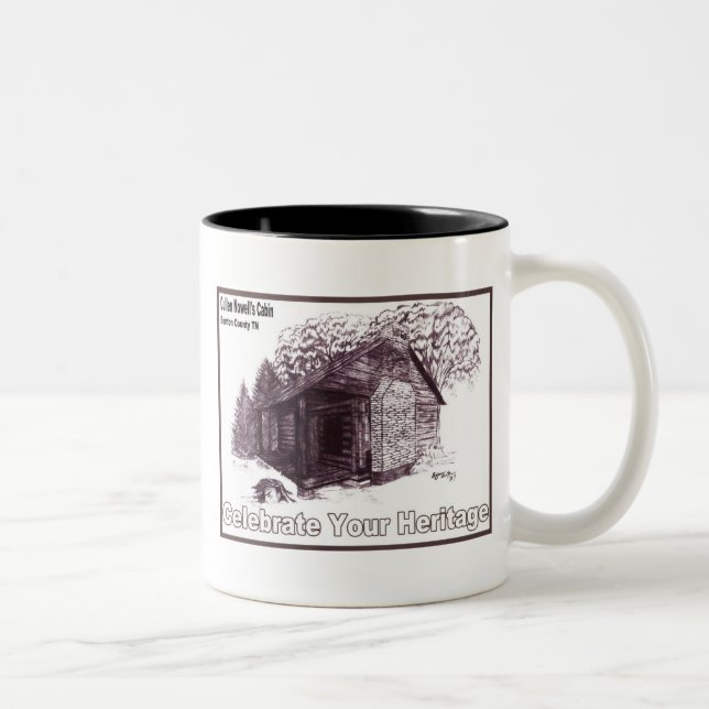 De Café Em Dois Tons A caneca da cabine (Direita)