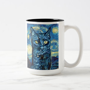 De Café Em Dois Tons A Caneca da Noite Estrelada