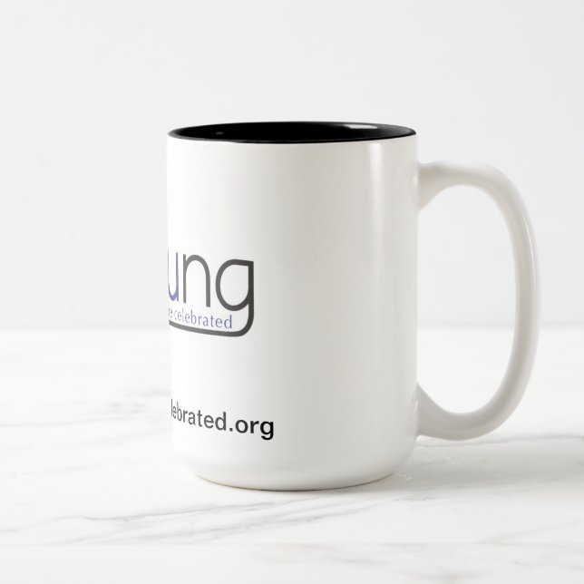De Café Em Dois Tons A caneca desconhecido (Direita)