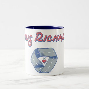 De Café Em Dois Tons A caneca desproporcionado do logotipo da estrada