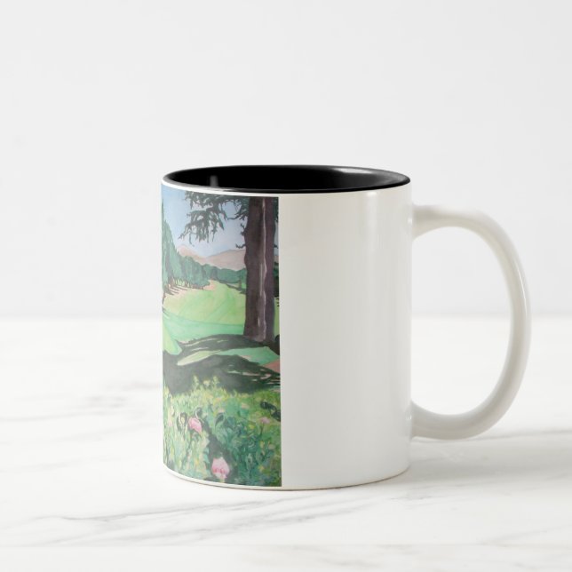 De Café Em Dois Tons A caneca do amante do golfe (Direita)