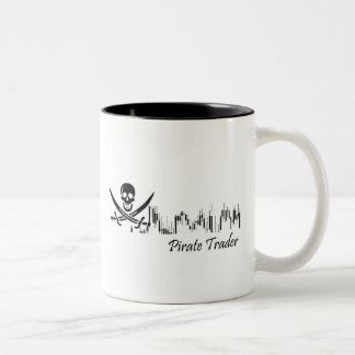 De Café Em Dois Tons A caneca do comerciante do pirata