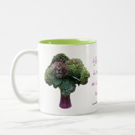 De Café Em Dois Tons A caneca do Hydrangea BQT personaliza