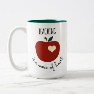 De Café Em Dois Tons A caneca do professor personalizado
