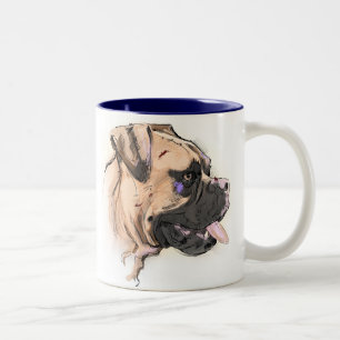 De Café Em Dois Tons A caneca do pugilista