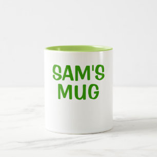DE CAFÉ EM DOIS TONS A CANECA DO SAM
