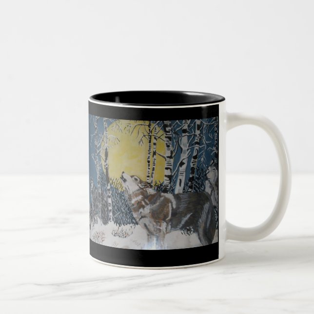 De Café Em Dois Tons A caneca dos LOBOS (Direita)