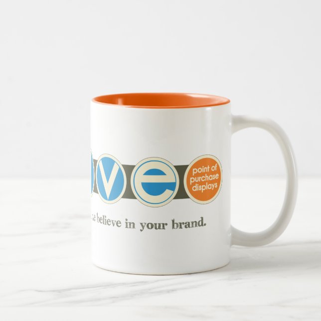 De Café Em Dois Tons a caneca evoluir (Direita)