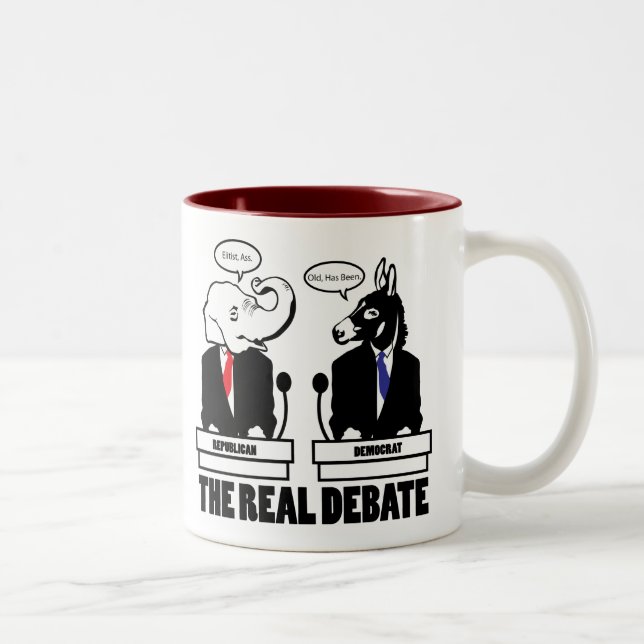 De Café Em Dois Tons A caneca real do debate (Direita)