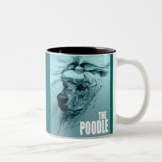 De Café Em Dois Tons A caniche 11oz. Caneca