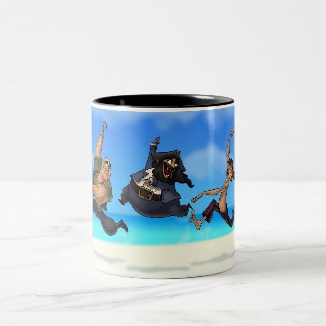 De Café Em Dois Tons A dança pirateia a caneca (Centro)