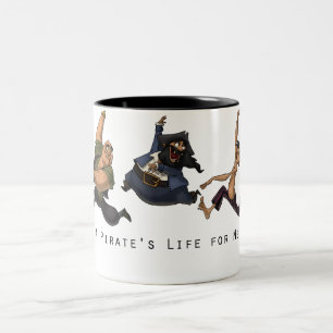 De Café Em Dois Tons A dança pirateia a caneca
