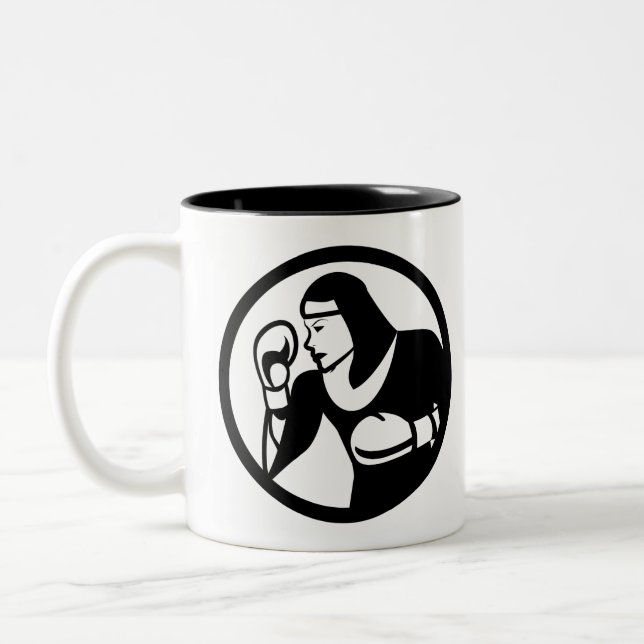 De Café Em Dois Tons A freira do encaixotamento registra a caneca (Esquerda)