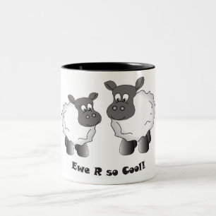 De Café Em Dois Tons A ovelha r refrigera assim a caneca