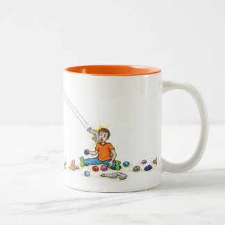 De Café Em Dois Tons A peúga guerreia caneca