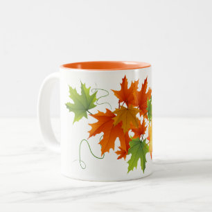 De Café Em Dois Tons A queda deixa a caneca