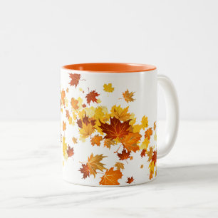 De Café Em Dois Tons A queda deixa a caneca