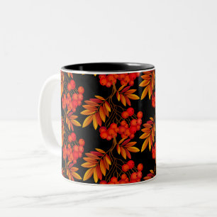 De Café Em Dois Tons A queda do outono deixa a caneca