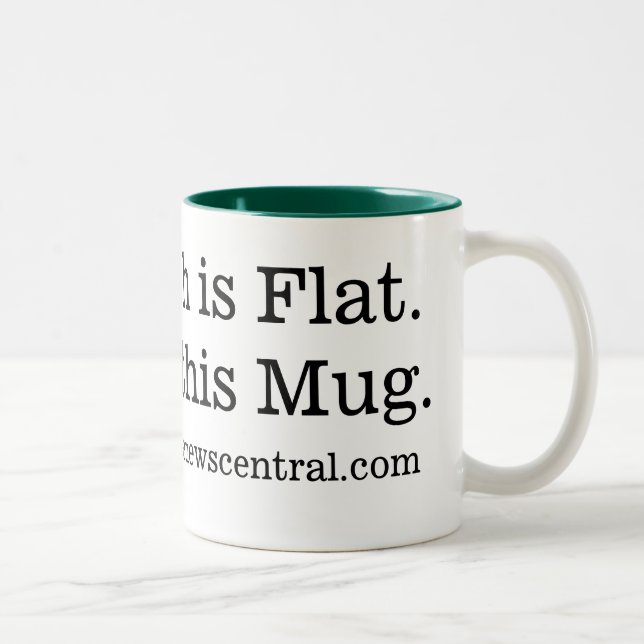 De Café Em Dois Tons A terra é lisa.  Apenas como esta caneca (Direita)