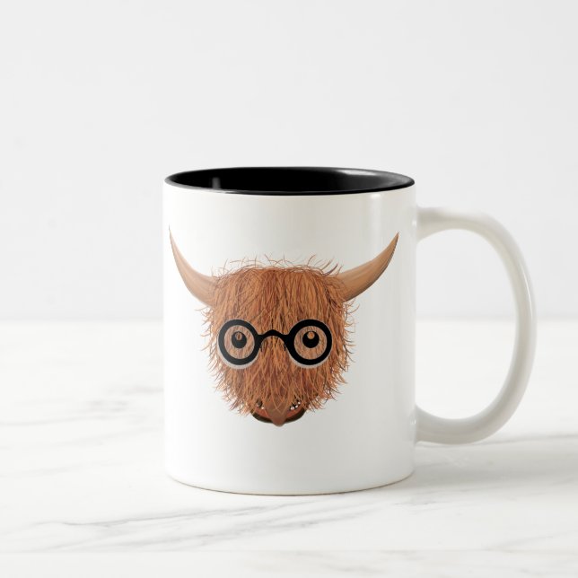 De Café Em Dois Tons A vaca das montanhas veste a caneca dos (Direita)