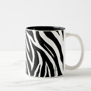 De Café Em Dois Tons A zebra legal listra a caneca