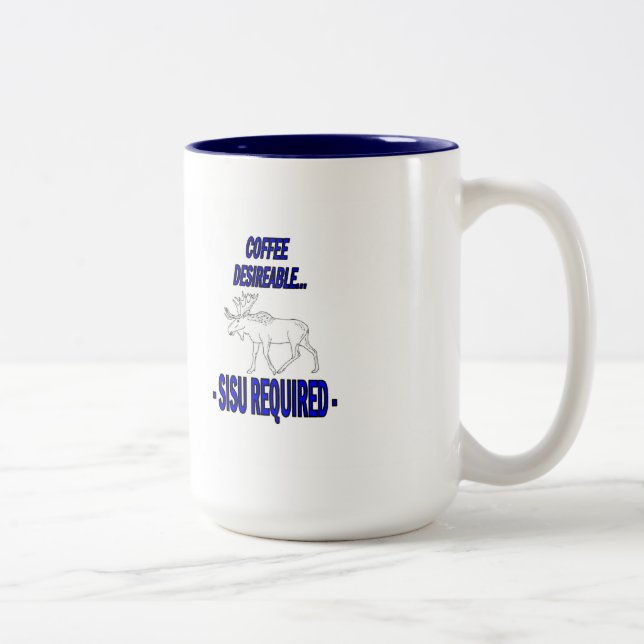 De Café Em Dois Tons ACIMA da caneca SNAFU (Direita)