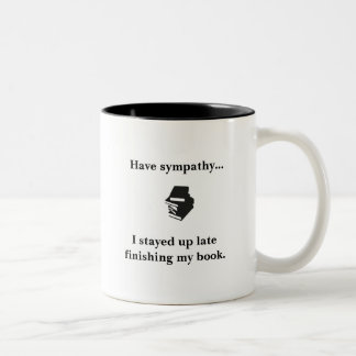 De Café Em Dois Tons Acima toda a noite da leitura - caneca dos amantes