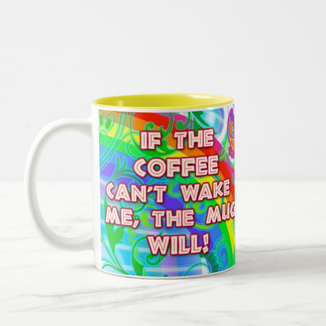 De Café Em Dois Tons Acorde a caneca (Esquerda)
