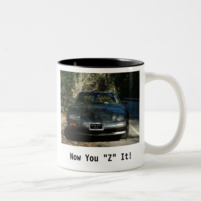 De Café Em Dois Tons Agora você "Z" ele caneca (Direita)