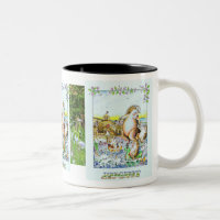 Agosto, caneca do aniversário do ouriço