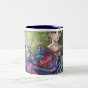 De Café Em Dois Tons "Ainda caneca elegante das asas e dos tesouros da