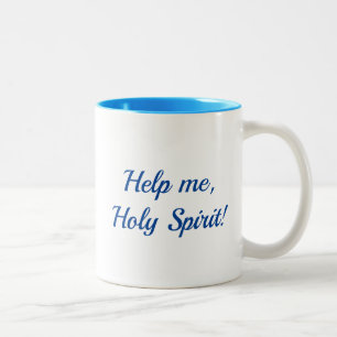 De Café Em Dois Tons Ajude-me caneca do Espírito Santo